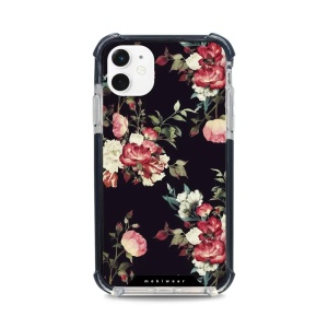 Odolný obal Mobiwear MagSafe Elite Bumper - Apple iPhone 11 - D003D Růže na černé