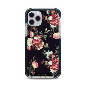 Odolný obal Mobiwear MagSafe Elite Bumper - Apple iPhone 11 Pro - D003D Růže na černé