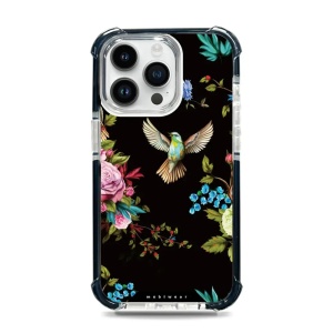 Odolný obal Mobiwear MagSafe Elite Bumper - Apple iPhone 14 Pro Max - D007D Ptáček a květy