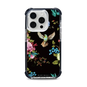 Odolný obal Mobiwear MagSafe Elite Bumper - Apple iPhone 15 Pro - D007D Ptáček a květy