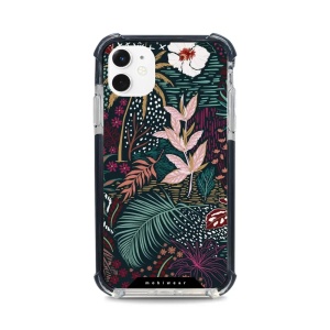 Odolný obal Mobiwear MagSafe Elite Bumper - Apple iPhone 11 - D008D Temná flóra