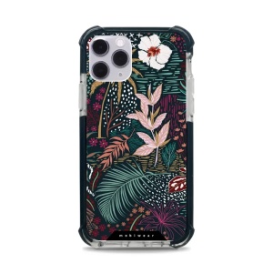Odolný obal Mobiwear MagSafe Elite Bumper - Apple iPhone 11 Pro - D008D Temná flóra