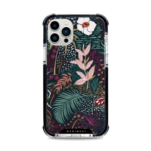 Odolný obal Mobiwear MagSafe Elite Bumper - Apple iPhone 12 Pro - D008D Temná flóra