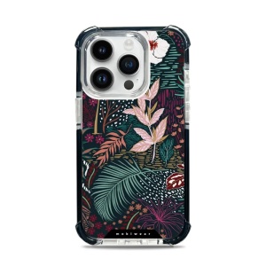 Odolný obal Mobiwear MagSafe Elite Bumper - Apple iPhone 14 Pro - D008D Temná flóra