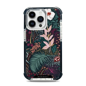 Odolný obal Mobiwear MagSafe Elite Bumper - Apple iPhone 14 Pro Max - D008D Temná flóra