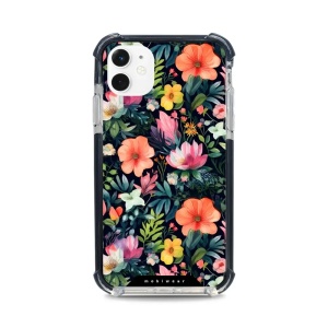 Odolný obal Mobiwear MagSafe Elite Bumper - Apple iPhone 11 - D009D Pestré kvítky
