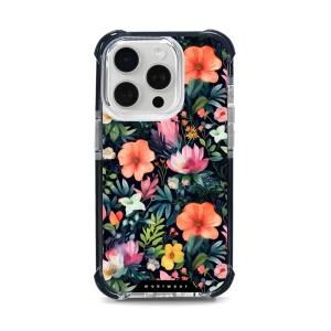Odolný obal Mobiwear MagSafe Elite Bumper - Apple iPhone 15 Pro - D009D Pestré kvítky