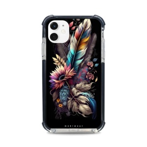 Odolný obal Mobiwear MagSafe Elite Bumper - Apple iPhone 11 - D011D Kytice s pírkem