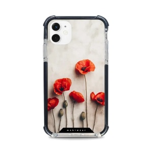 Odolný obal Mobiwear MagSafe Elite Bumper - Apple iPhone 11 - D012D Vlčí máky