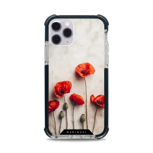 Odolný obal Mobiwear MagSafe Elite Bumper - Apple iPhone 11 Pro - D012D Vlčí máky