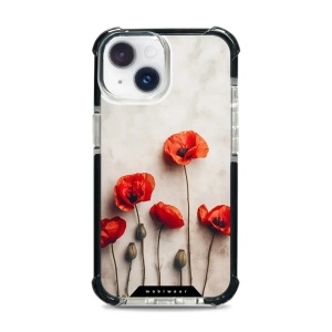 Odolný obal Mobiwear MagSafe Elite Bumper - Apple iPhone 14 - D012D Vlčí máky
