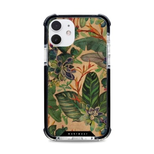 Odolný obal Mobiwear MagSafe Elite Bumper - Apple iPhone 12 - D013D Sukulenty