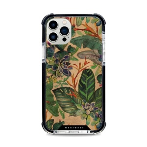 Odolný obal Mobiwear MagSafe Elite Bumper - Apple iPhone 12 Pro - D013D Sukulenty