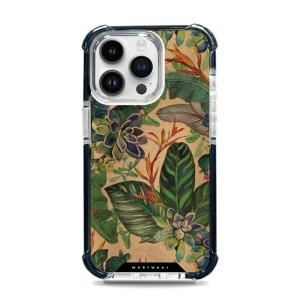 Odolný obal Mobiwear MagSafe Elite Bumper - Apple iPhone 14 Pro Max - D013D Sukulenty