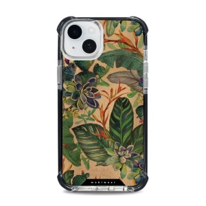 Odolný obal Mobiwear MagSafe Elite Bumper - Apple iPhone 15 Plus - D013D Sukulenty