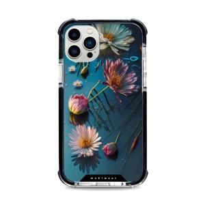 Odolný obal Mobiwear MagSafe Elite Bumper - Apple iPhone 12 Pro - D014D Květy na hladině