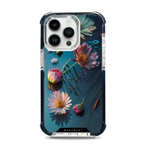 Odolný obal Mobiwear MagSafe Elite Bumper - Apple iPhone 14 Pro Max - D014D Květy na hladině