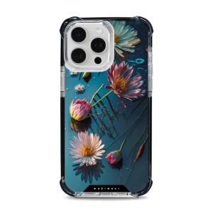 Odolný obal Mobiwear MagSafe Elite Bumper - Apple iPhone 15 Pro Max - D014D Květy na hladině