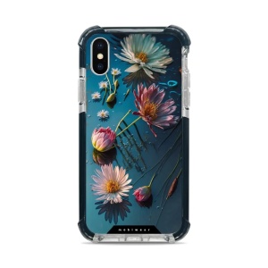 Odolný obal Mobiwear MagSafe Elite Bumper - Apple iPhone X / XS - D014D Květy na hladině
