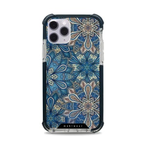 Odolný obal Mobiwear MagSafe Elite Bumper - Apple iPhone 11 Pro - D015D Modré mandala květy