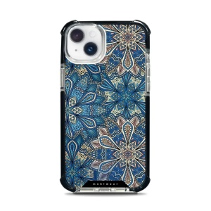 Odolný obal Mobiwear MagSafe Elite Bumper - Apple iPhone 14 Plus - D015D Modré mandala květy