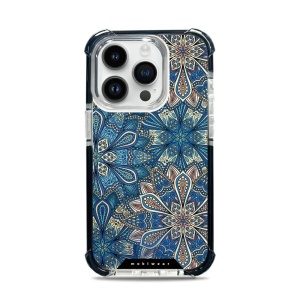 Odolný obal Mobiwear MagSafe Elite Bumper - Apple iPhone 14 Pro - D015D Modré mandala květy