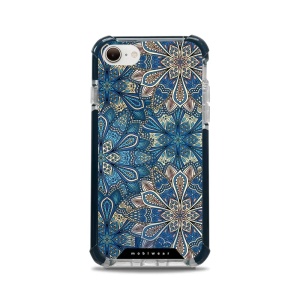 Odolný obal Mobiwear MagSafe Elite Bumper - Apple iPhone 7 / 8 / SE 2020 / SE 2022 - D015D Modré mandala květy