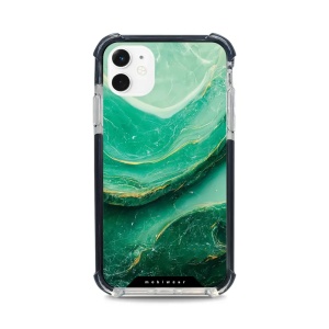 Odolný obal Mobiwear MagSafe Elite Bumper - Apple iPhone 11 - D017D Zelený mramor