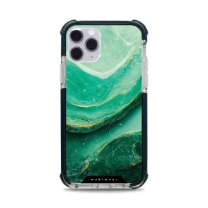 Odolný obal Mobiwear MagSafe Elite Bumper - Apple iPhone 11 Pro - D017D Zelený mramor
