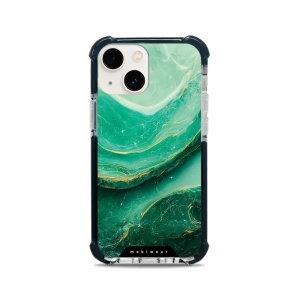 Odolný obal Mobiwear MagSafe Elite Bumper - Apple iPhone 13 Mini - D017D Zelený mramor