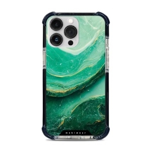 Odolný obal Mobiwear MagSafe Elite Bumper - Apple iPhone 13 Pro - D017D Zelený mramor