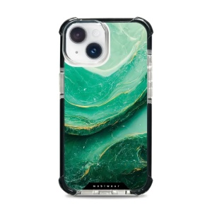 Odolný obal Mobiwear MagSafe Elite Bumper - Apple iPhone 14 - D017D Zelený mramor
