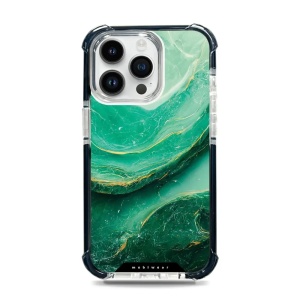 Odolný obal Mobiwear MagSafe Elite Bumper - Apple iPhone 14 Pro Max - D017D Zelený mramor