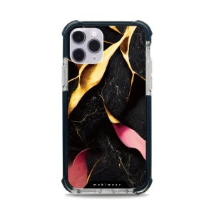 Odolný obal Mobiwear MagSafe Elite Bumper - Apple iPhone 11 Pro - D019D Černý a zlatavý mramor