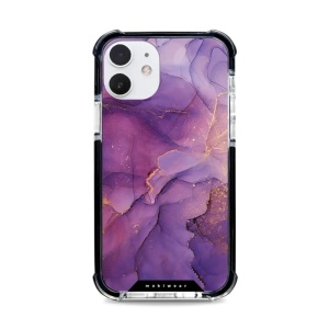 Odolný obal Mobiwear MagSafe Elite Bumper - Apple iPhone 12 - D020D Fialový mramor