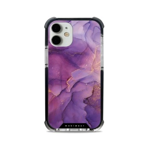 Odolný obal Mobiwear MagSafe Elite Bumper - Apple iPhone 12 Mini - D020D Fialový mramor