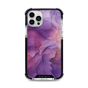 Odolný obal Mobiwear MagSafe Elite Bumper - Apple iPhone 12 Pro - D020D Fialový mramor