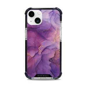 Odolný obal Mobiwear MagSafe Elite Bumper - Apple iPhone 13 - D020D Fialový mramor