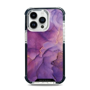 Odolný obal Mobiwear MagSafe Elite Bumper - Apple iPhone 14 Pro Max - D020D Fialový mramor