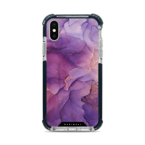 Odolný obal Mobiwear MagSafe Elite Bumper - Apple iPhone X / XS - D020D Fialový mramor