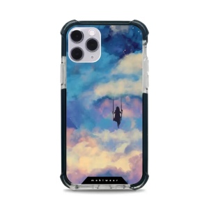 Odolný obal Mobiwear MagSafe Elite Bumper - Apple iPhone 11 Pro - D021D Dívka na houpačce v oblacích