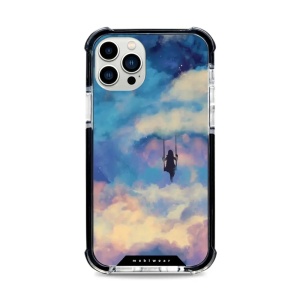 Odolný obal Mobiwear MagSafe Elite Bumper - Apple iPhone 12 Pro - D021D Dívka na houpačce v oblacích
