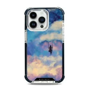 Odolný obal Mobiwear MagSafe Elite Bumper - Apple iPhone 14 Pro Max - D021D Dívka na houpačce v oblacích