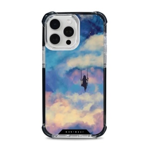 Odolný obal Mobiwear MagSafe Elite Bumper - Apple iPhone 15 Pro Max - D021D Dívka na houpačce v oblacích