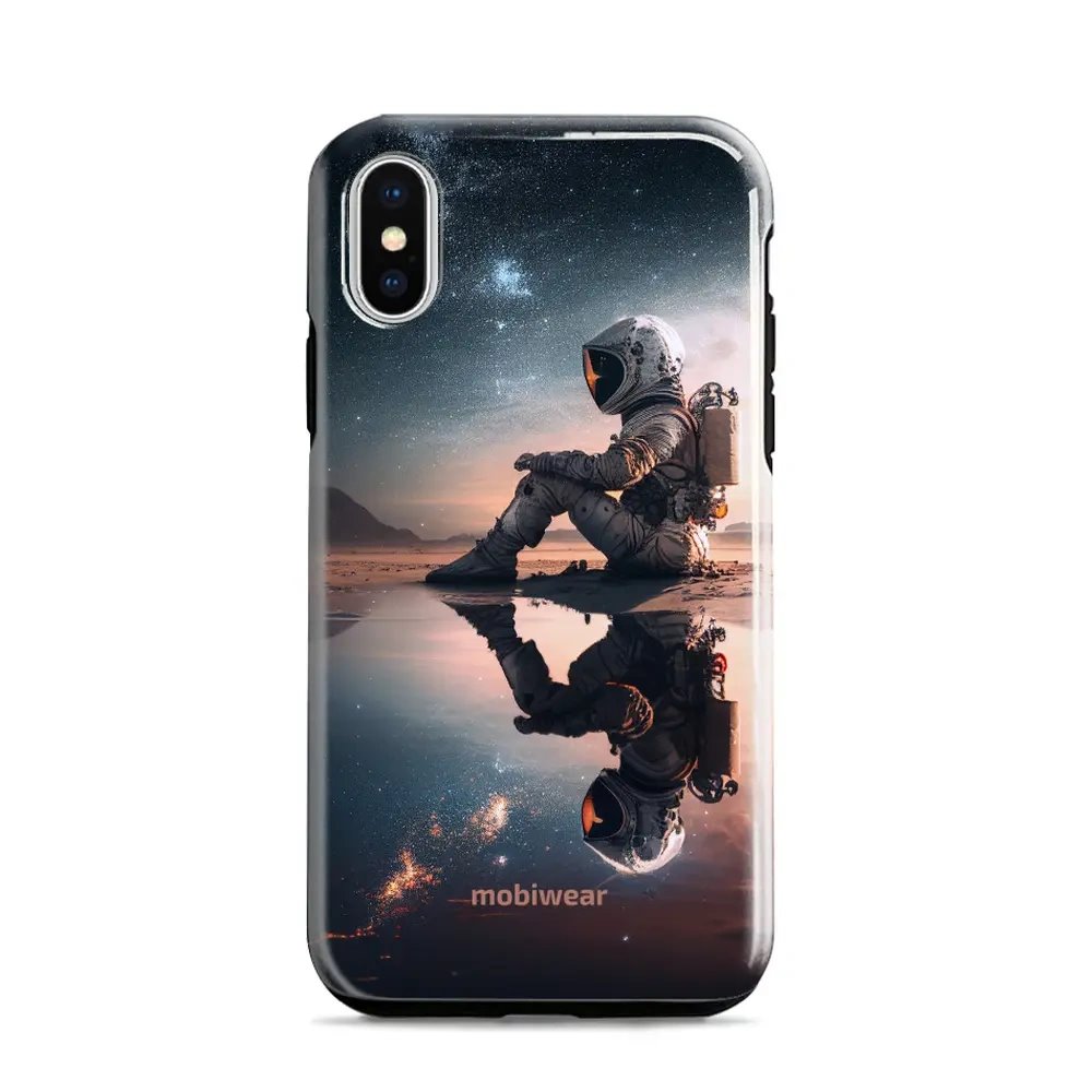 Odolný obal Mobiwear Elite Pro - Apple iPhone X / XS - E003E Astronaut na samotce
