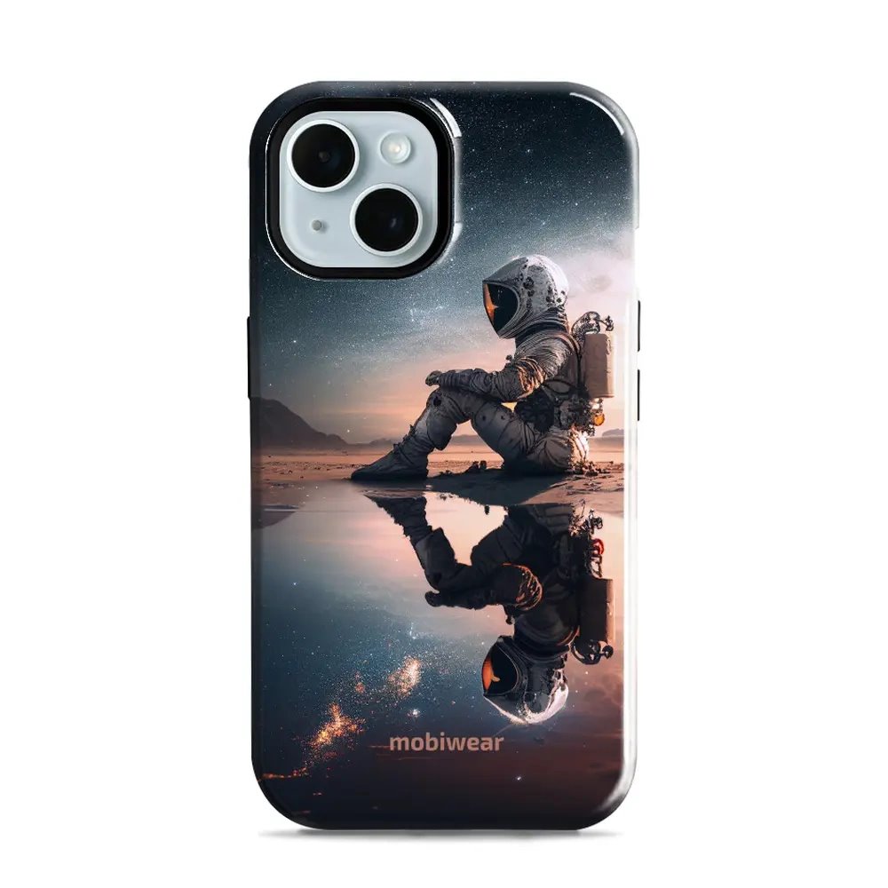 Odolný obal Mobiwear Elite Pro - Apple iPhone 15 - E003E Astronaut na samotce
