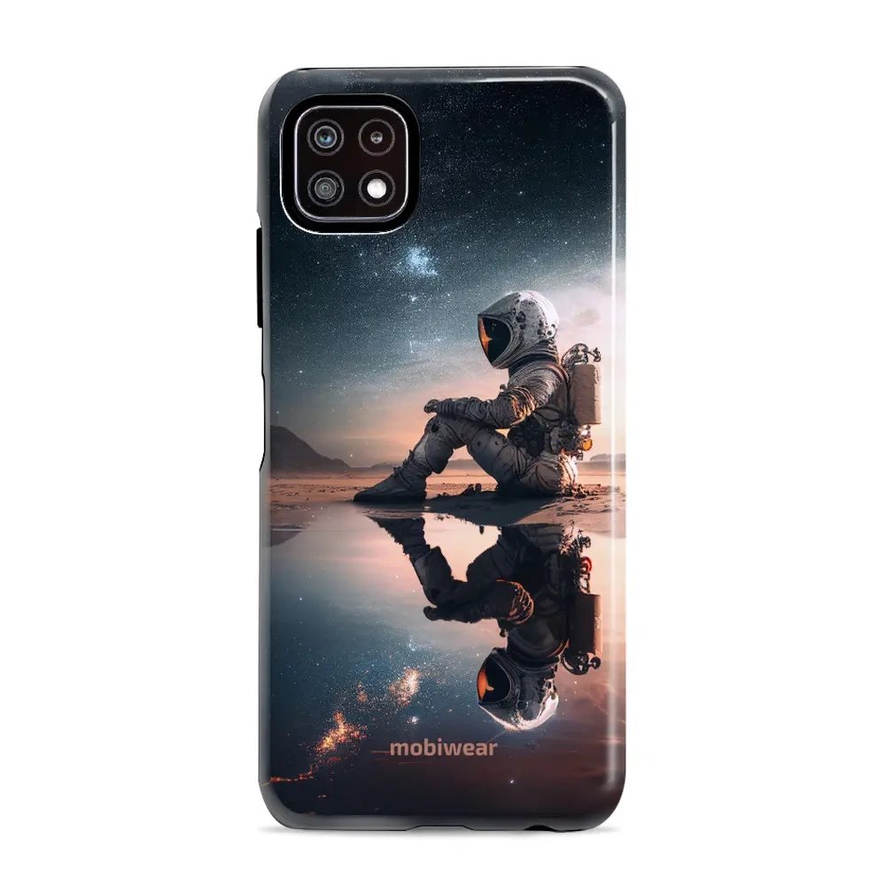 Odolný obal Mobiwear Elite Pro - Samsung Galaxy A22 5G - E003E Astronaut na samotce