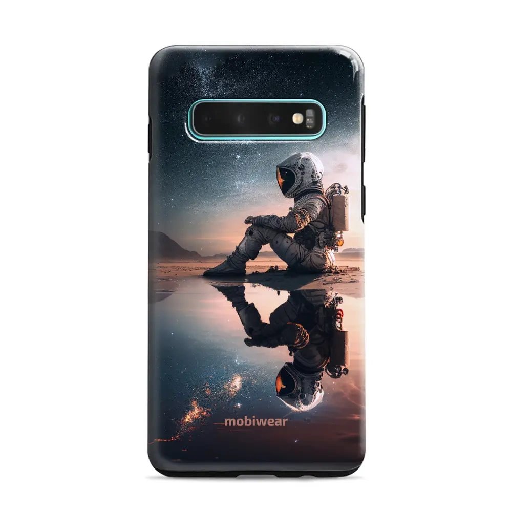 Odolný obal Mobiwear Elite Pro - Samsung Galaxy S10 Plus - E003E Astronaut na samotce