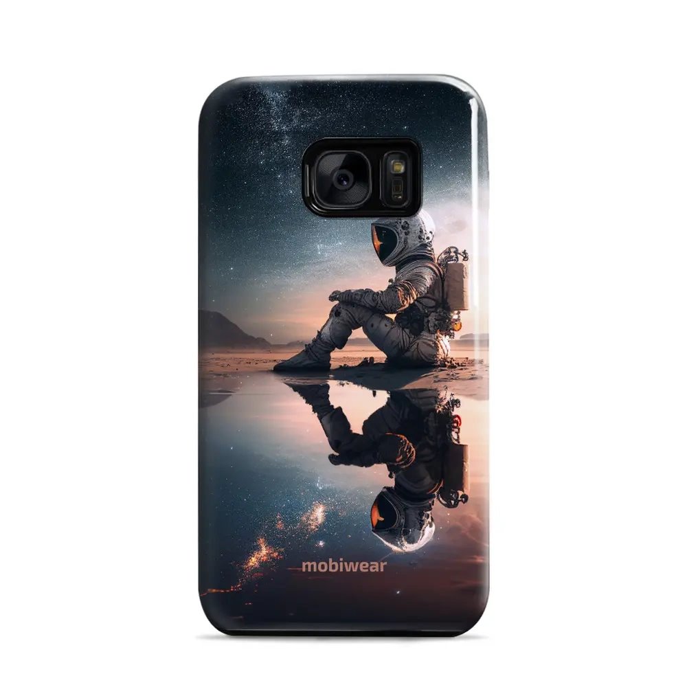 Odolný obal Mobiwear Elite Pro - Samsung Galaxy S7 - E003E Astronaut na samotce
