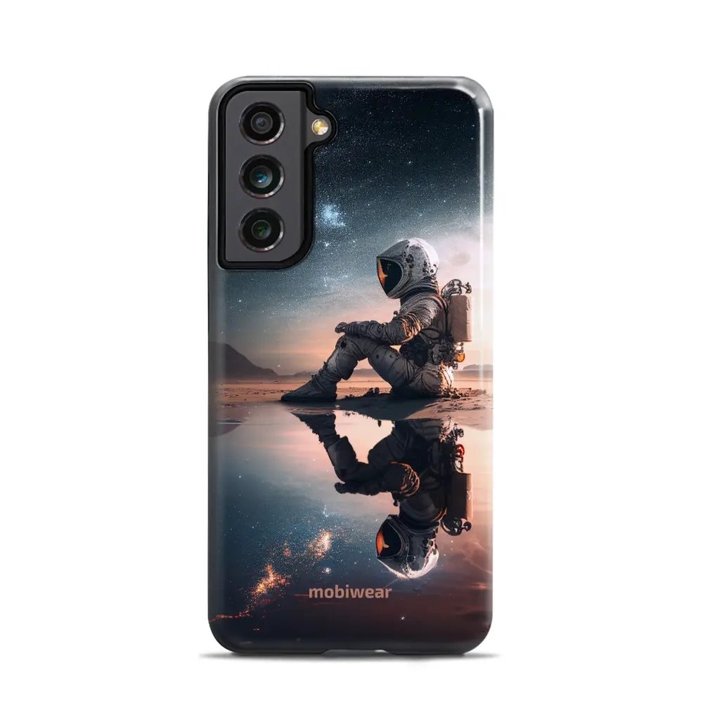 Odolný obal Mobiwear Elite Pro - Samsung Galaxy S21 FE - E003E Astronaut na samotce